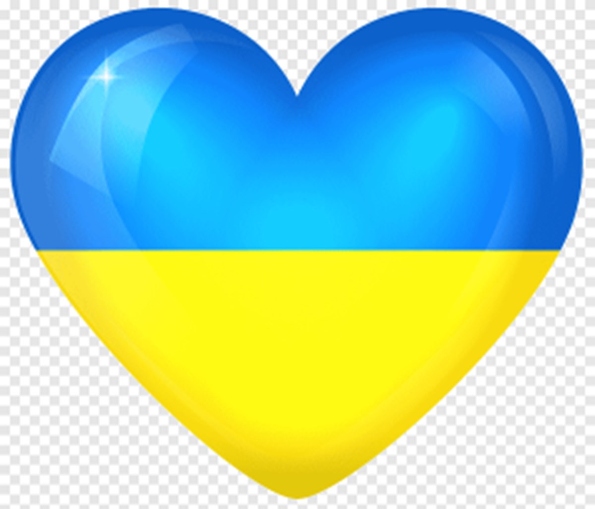 Ukraine Flag As A Heart